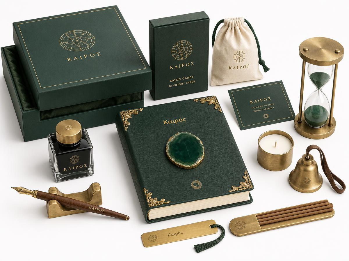 The Καιρός Insight collection: the exclusive journal with the full ritual kit and keepsake box